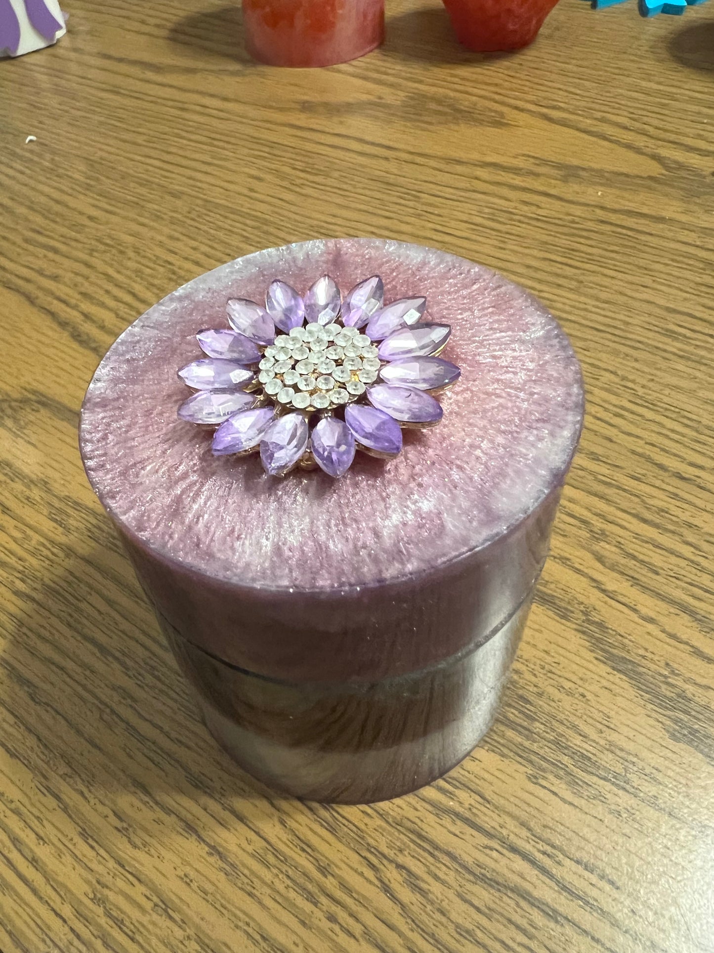 Purple Jeweled Stash Jar