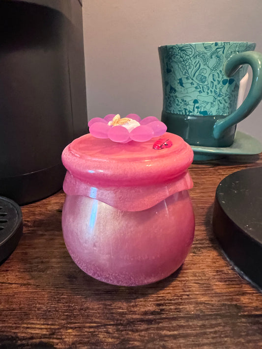 Flower Jar pink rose