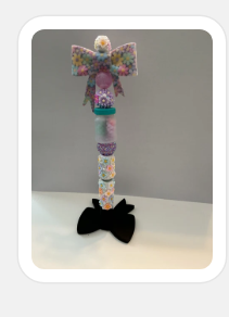 Floral Bow Beaded Pen