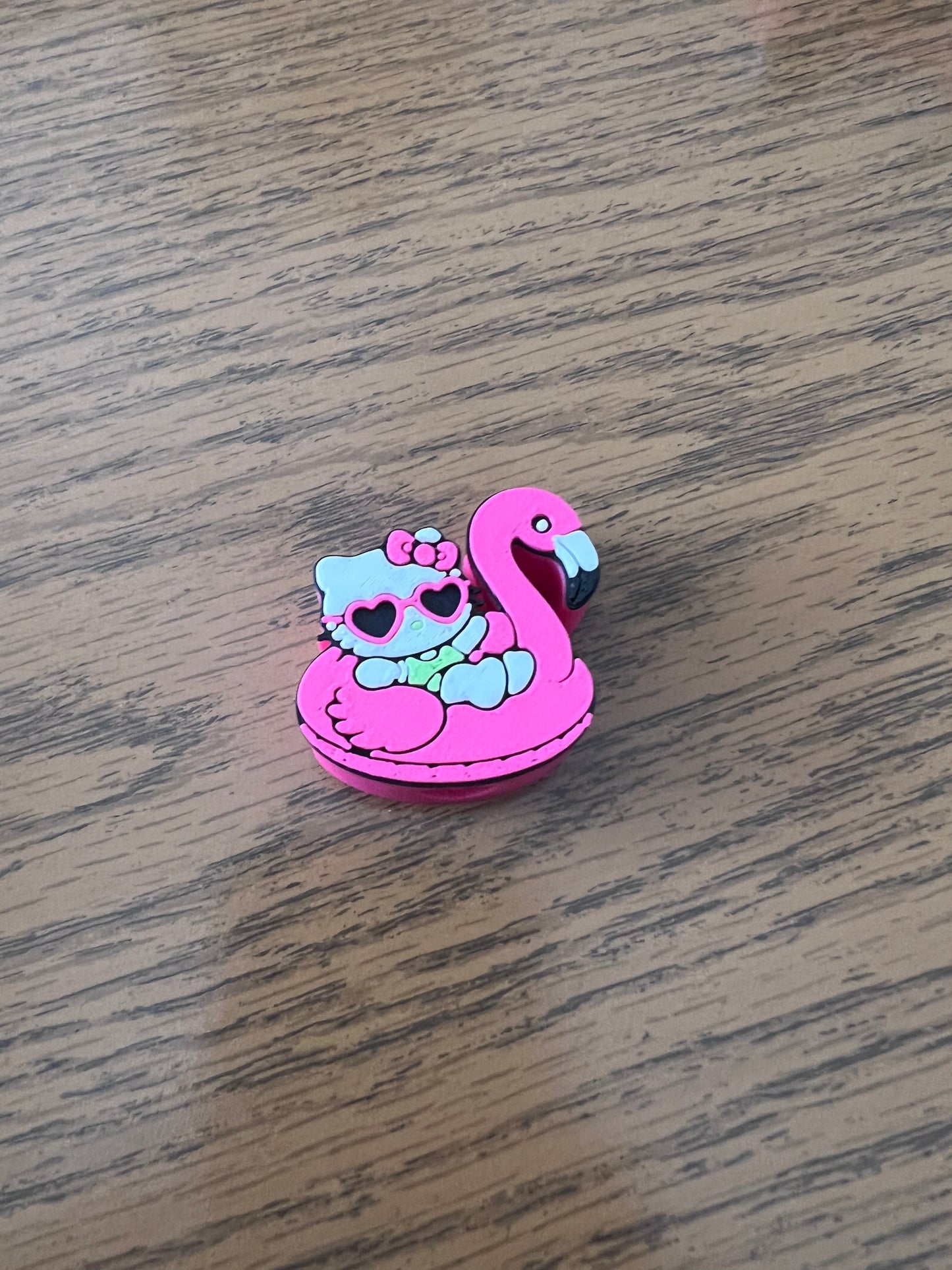 Hello Kitty Flamingo Straw Topper