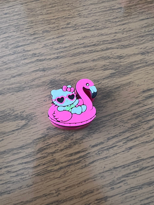 Hello Kitty Flamingo Straw Topper